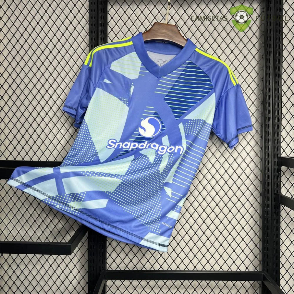 Maglia Manchester United 24-25 Portiere blu da calcio