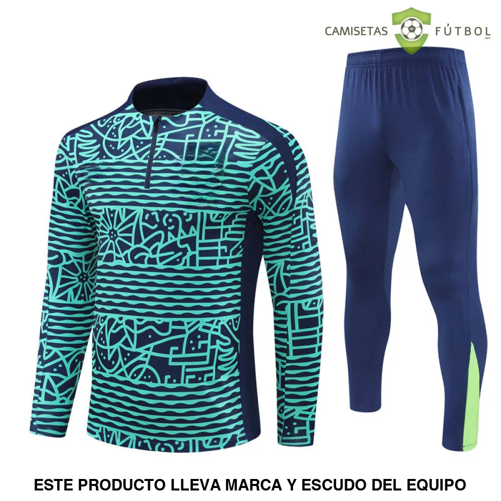 Tuta calcio Brasile 24-25 mezza zip Modello 3 abbigliamento sportivo