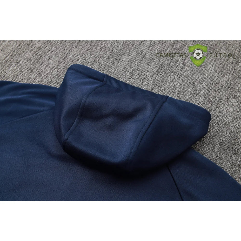 Tuta calcio Chelsea 24-25 mezza zip con cappuccio Modello 2 abbigliamento sportivo