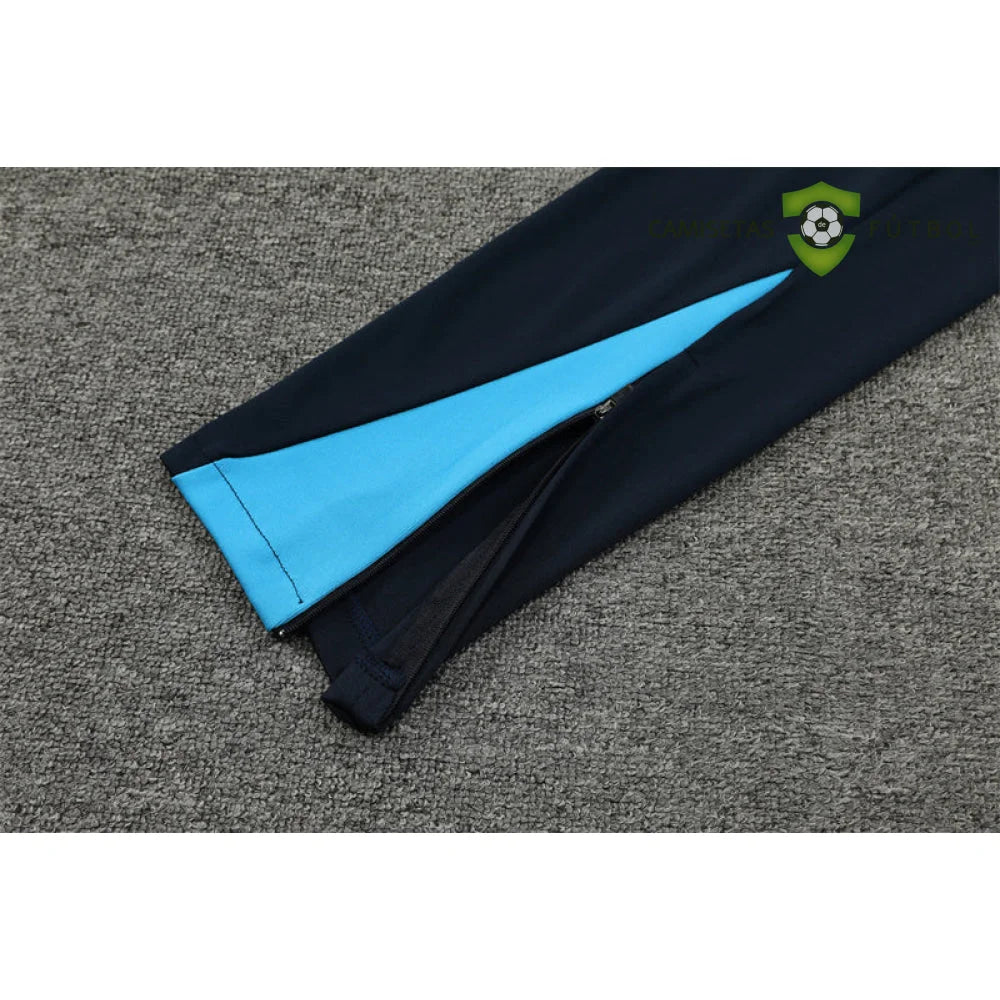 Tuta calcio Chelsea 24-25 mezza zip Modello 1 abbigliamento sportivo