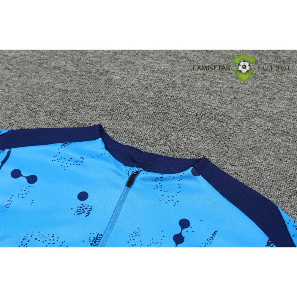 Tuta calcio Chelsea 24-25 mezza zip Modello 1 abbigliamento sportivo