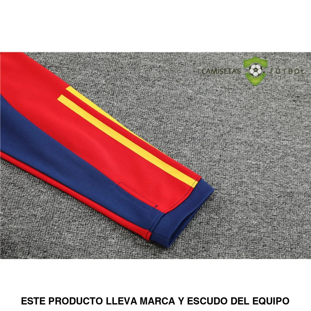 Tuta calcio Spagna 22-23 mezza zip Modello 2 abbigliamento sportivo