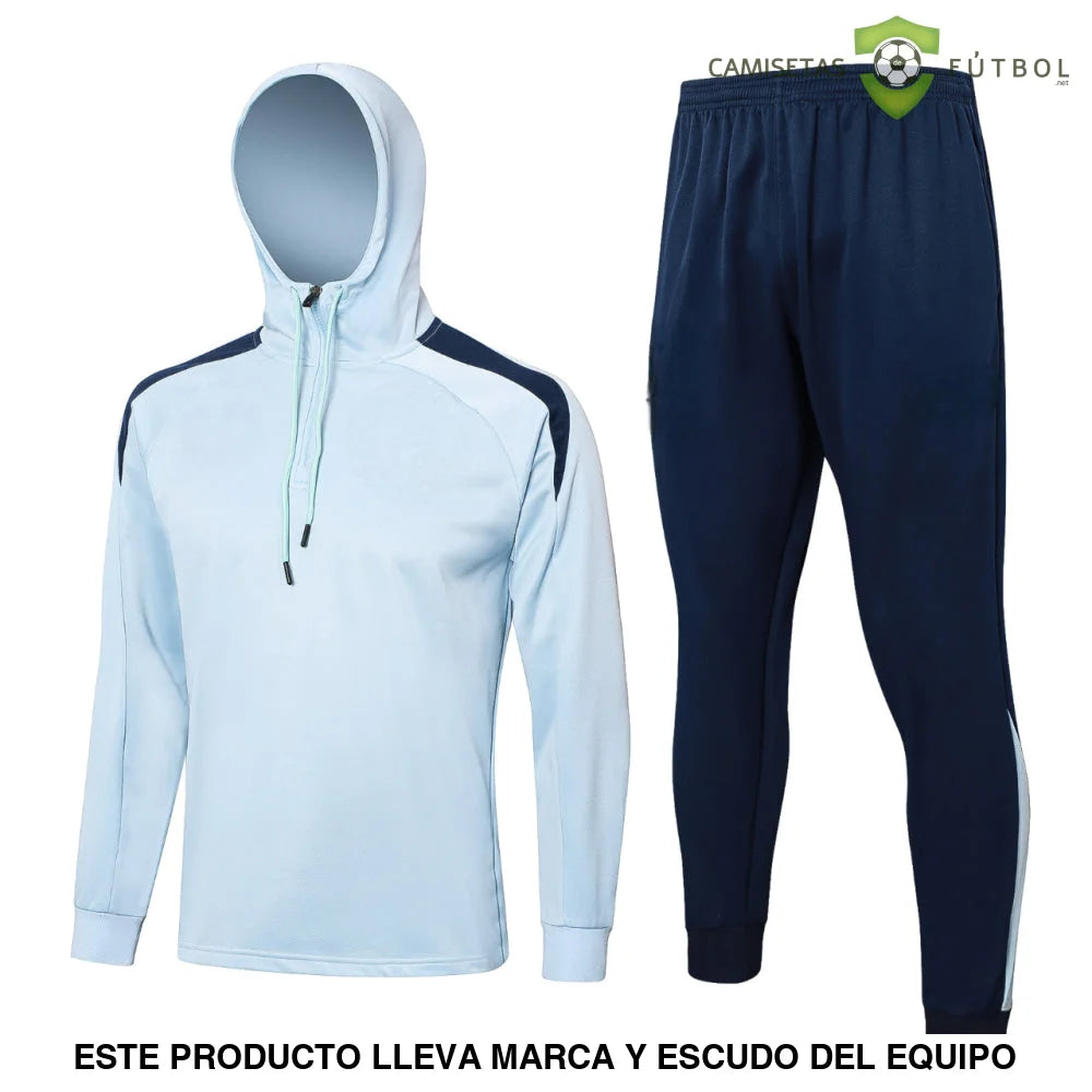 Tuta calcio Francia 24-25 mezza zip con cappuccio Modello 1 abbigliamento sportivo
