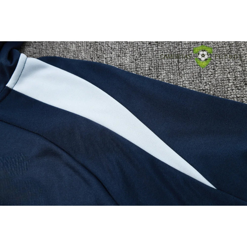Tuta calcio Francia 24-25 mezza zip con cappuccio Modello 2 abbigliamento sportivo