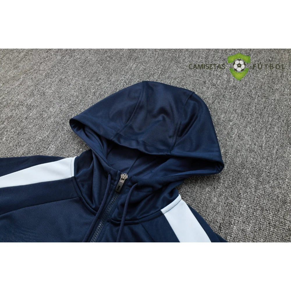 Tuta calcio Francia 24-25 mezza zip con cappuccio Modello 2 abbigliamento sportivo