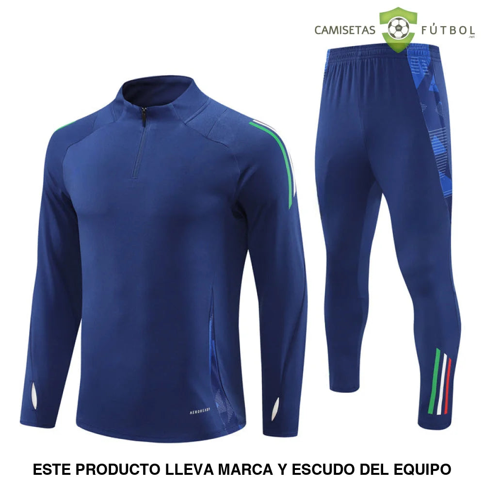 Tuta calcio Italia 24-25 mezza zip Modello 2 abbigliamento sportivo