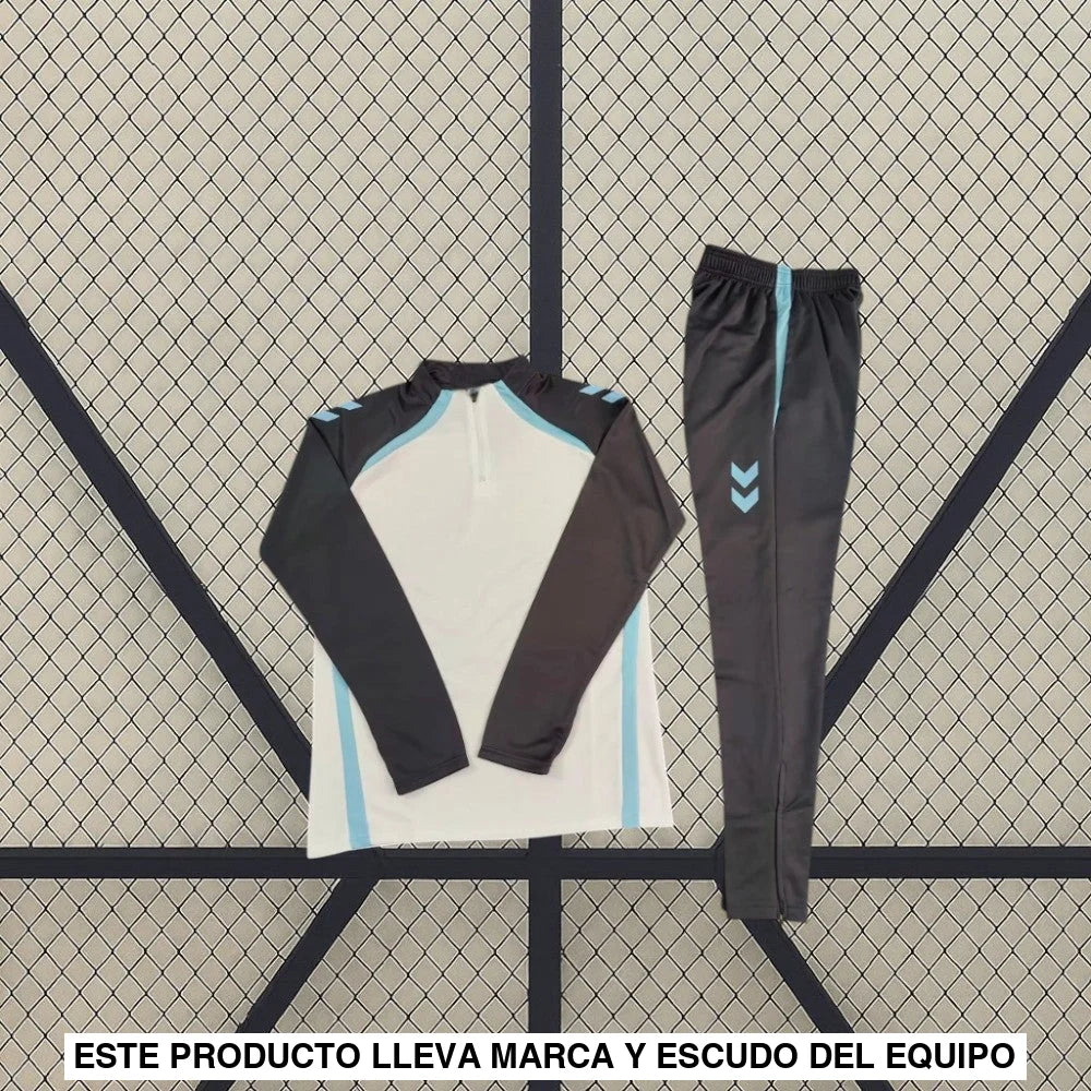 Tuta calcio Malaga 25-26 mezza zip Modello 1