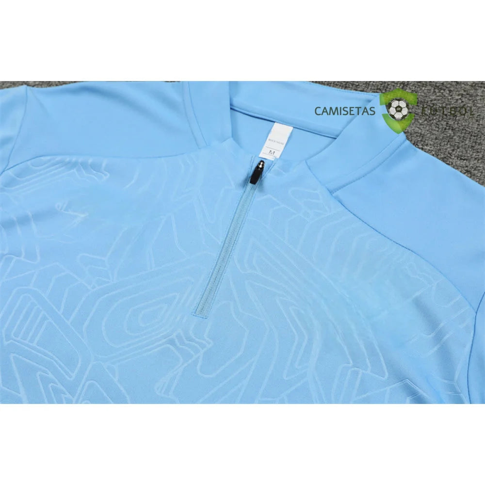 Tuta calcio Manchester City 24-25 mezza zip Modello 1 abbigliamento sportivo