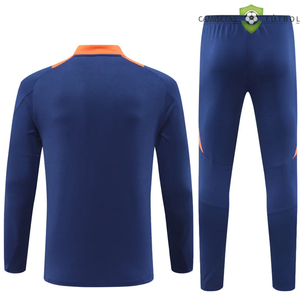 Tuta calcio Manchester United 24-25 mezza zip Modello 1 abbigliamento sportivo