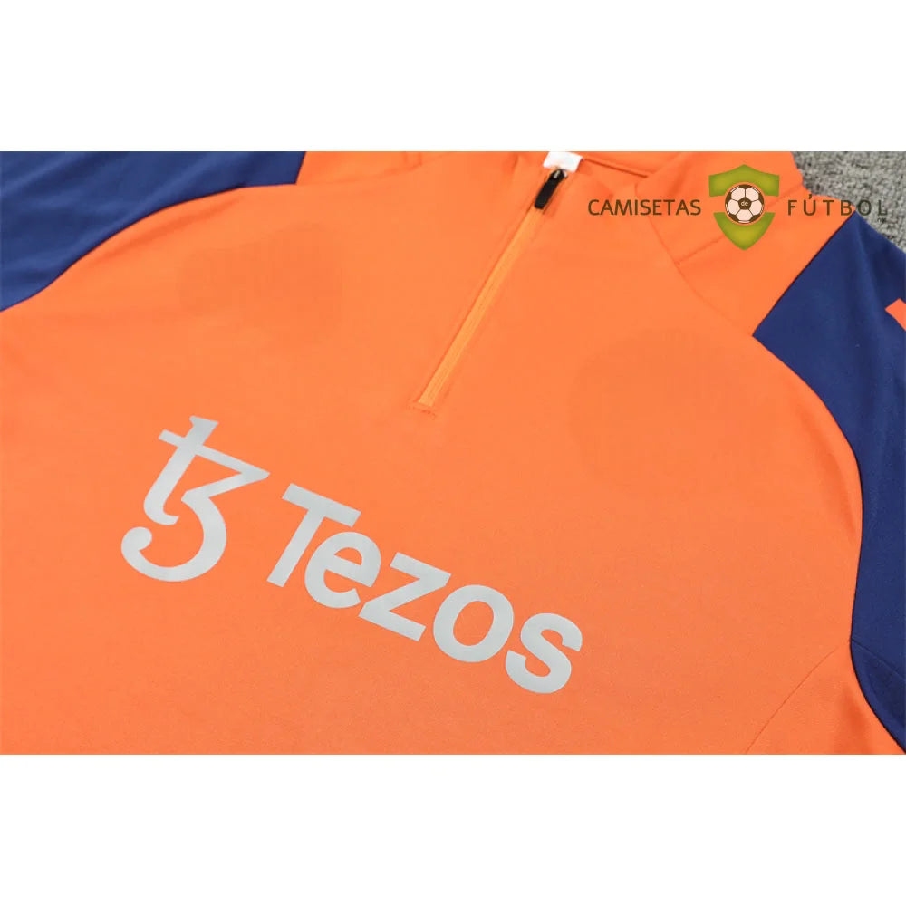 Tuta calcio Manchester United 24-25 mezza zip Modello 2 abbigliamento sportivo