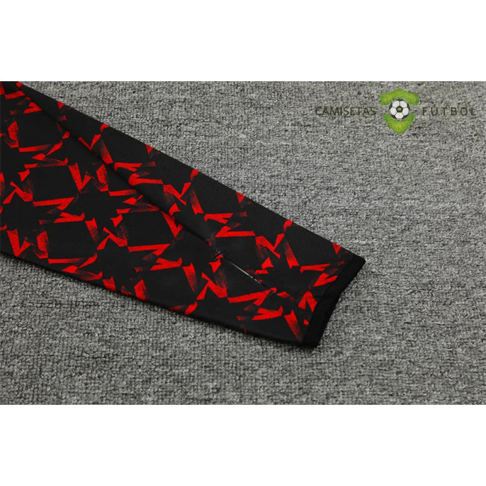 Tuta calcio Manchester United 24-25 mezza zip Modello 3 abbigliamento sportivo