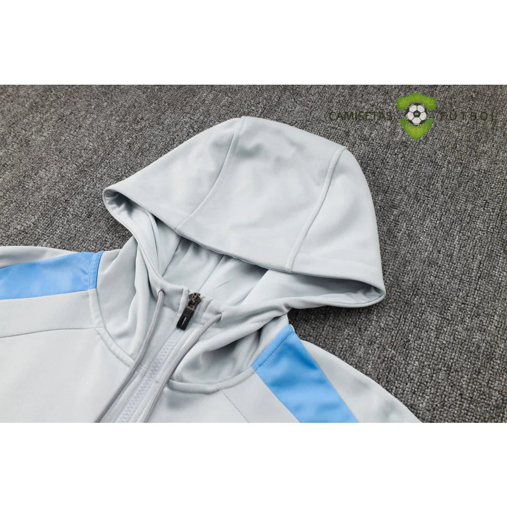 Tuta calcio PSG 24-25 mezza zip con cappuccio Modello 2 abbigliamento sportivo
