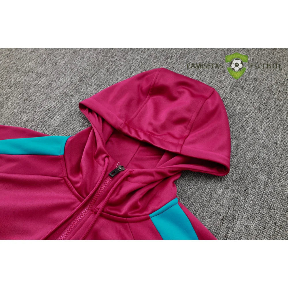Tuta calcio PSG 24-25 mezza zip con cappuccio Modello 4 abbigliamento sportivo