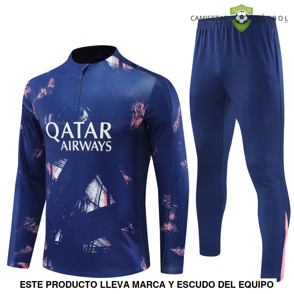Tuta calcio PSG 24-25 mezza zip Modello 2 abbigliamento sportivo