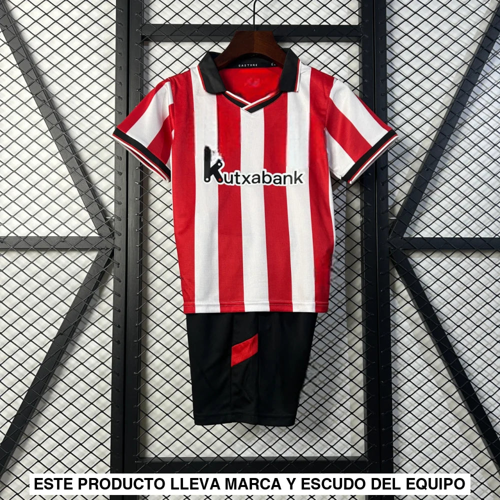 Equipación Athletic de Bilbao 25 26 Local Niño Equipación Niño