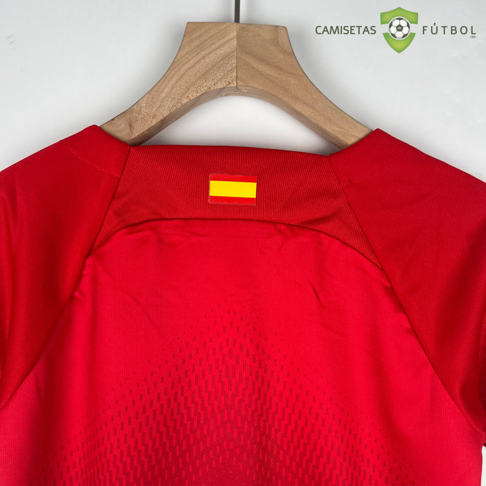 Equipación Atlético De Madrid 23-24 Local Niño (Entrega En 24-72 Horas) Personalizado