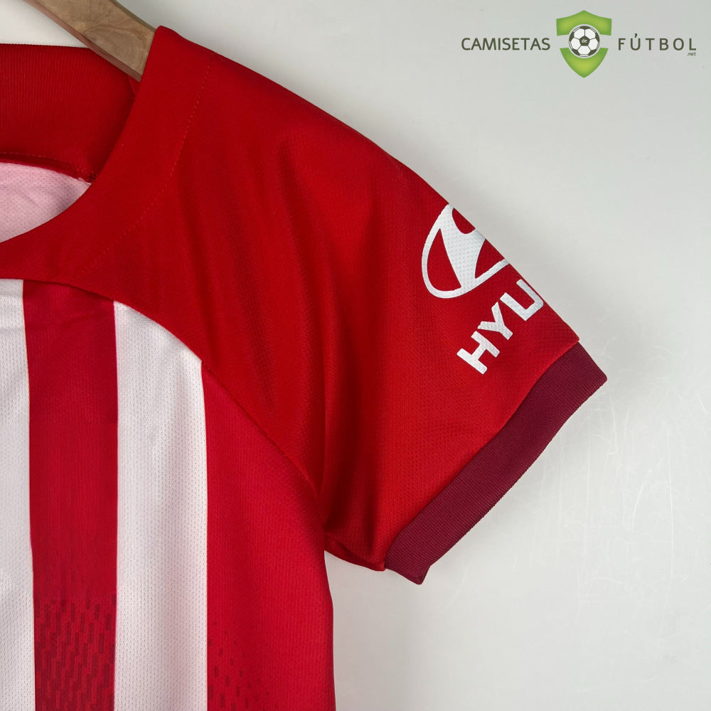 Equipación Atlético De Madrid 23-24 Local Niño (Entrega En 24-72 Horas) Personalizado