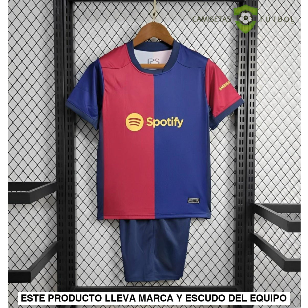 Equipación Barcelona 24-25 Local Niño Parche Especial