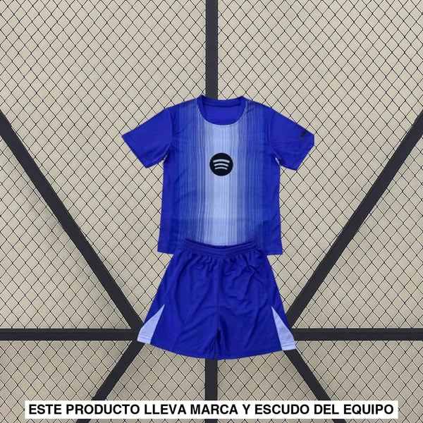 Completo calcio bambino Barcellona 25-26, Portiere blu