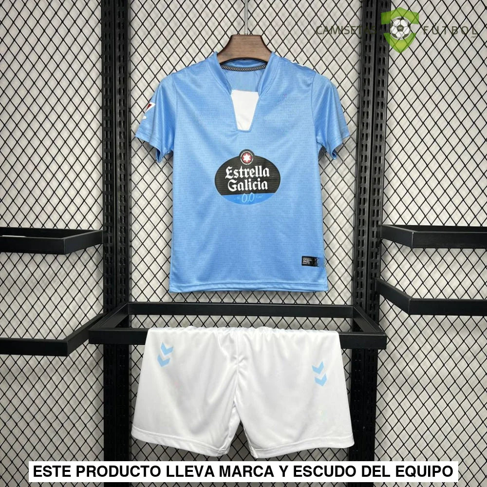 Equipación Celta De Vigo 24-25 Local Niño Personalizado