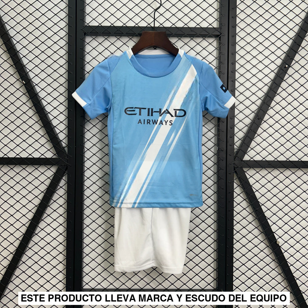 Equipación Manchester City 25-26 Local Niño Equipación Niño