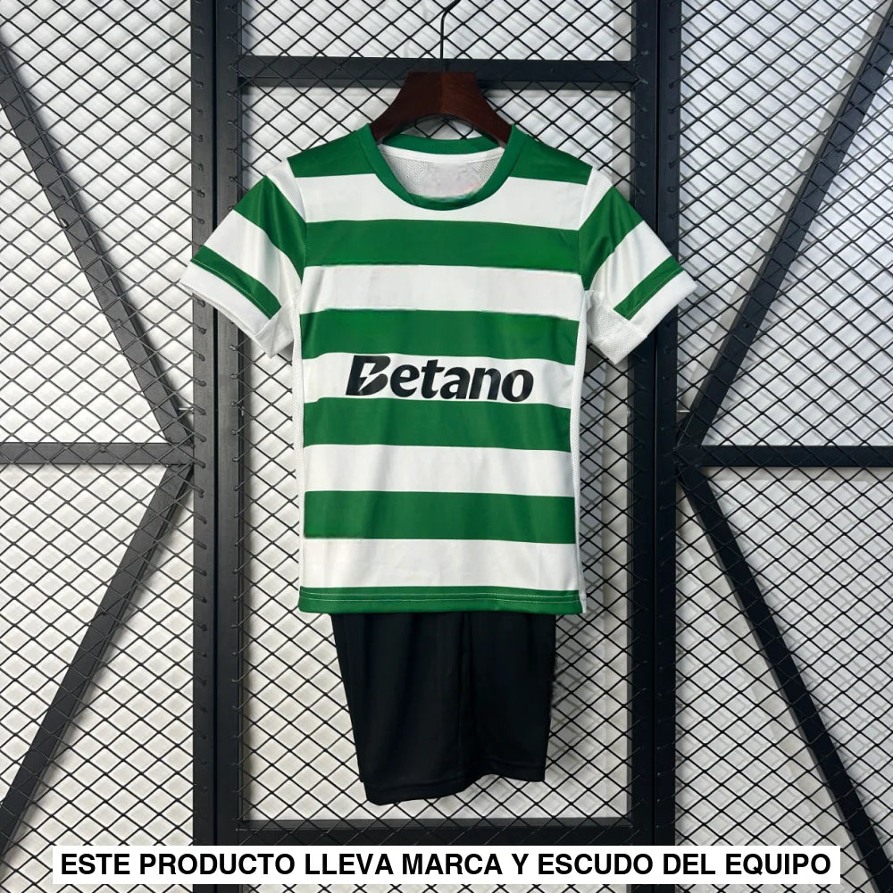 Equipación Sporting Portugal 25-26 Local Niño Equipación Niño