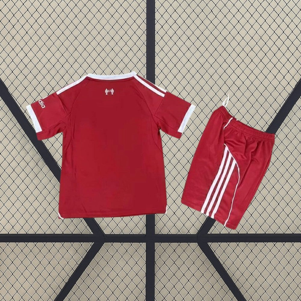 Pack Trío de Equipaciones Liverpool Niño 25-26 (Local + Visitante + 3ª)