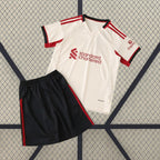 Pack Trío de Equipaciones Liverpool Niño 25-26 (Local + Visitante + 3ª)