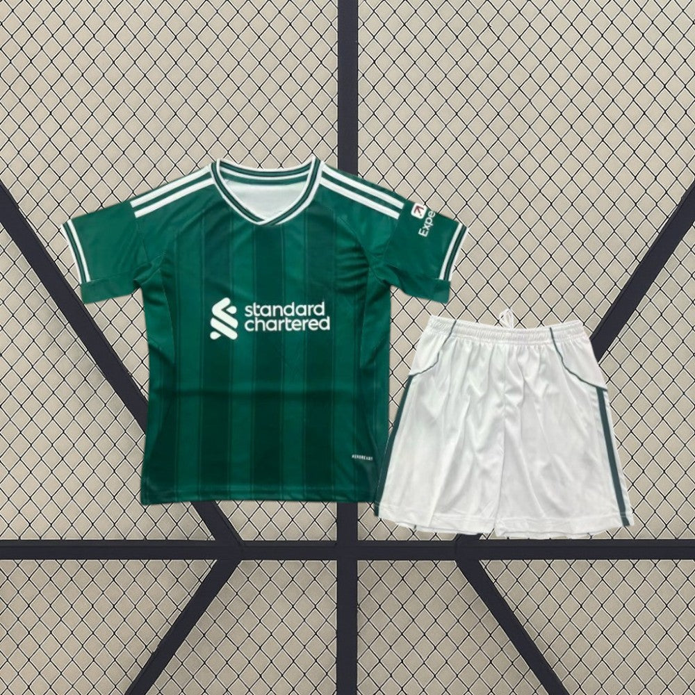 Pack Trío de Equipaciones Liverpool Niño 25-26 (Local + Visitante + 3ª)
