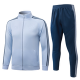Chándal Italia 26-27 Modelo 2 con chaqueta blanca de cremallera completa y pantalón azul marino