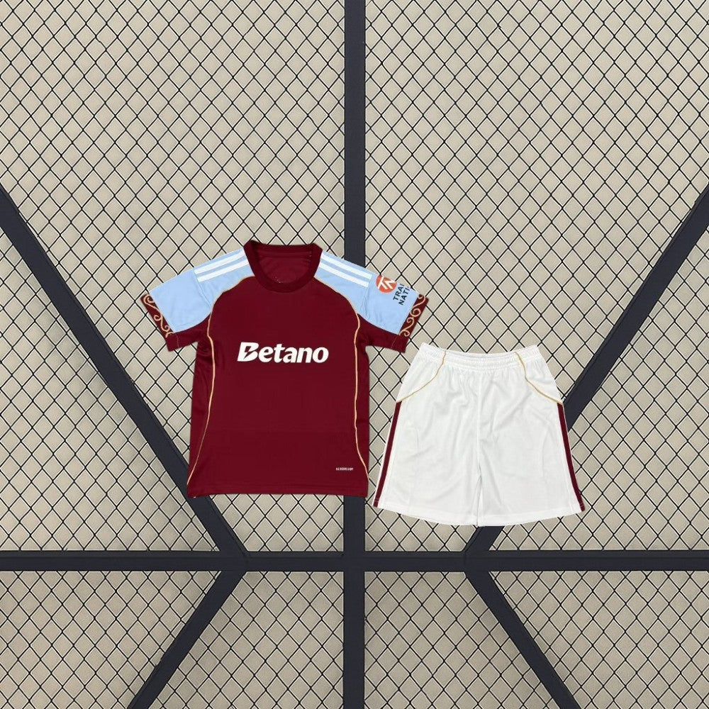 Equipación Aston Villa 25-26, Local, Niño