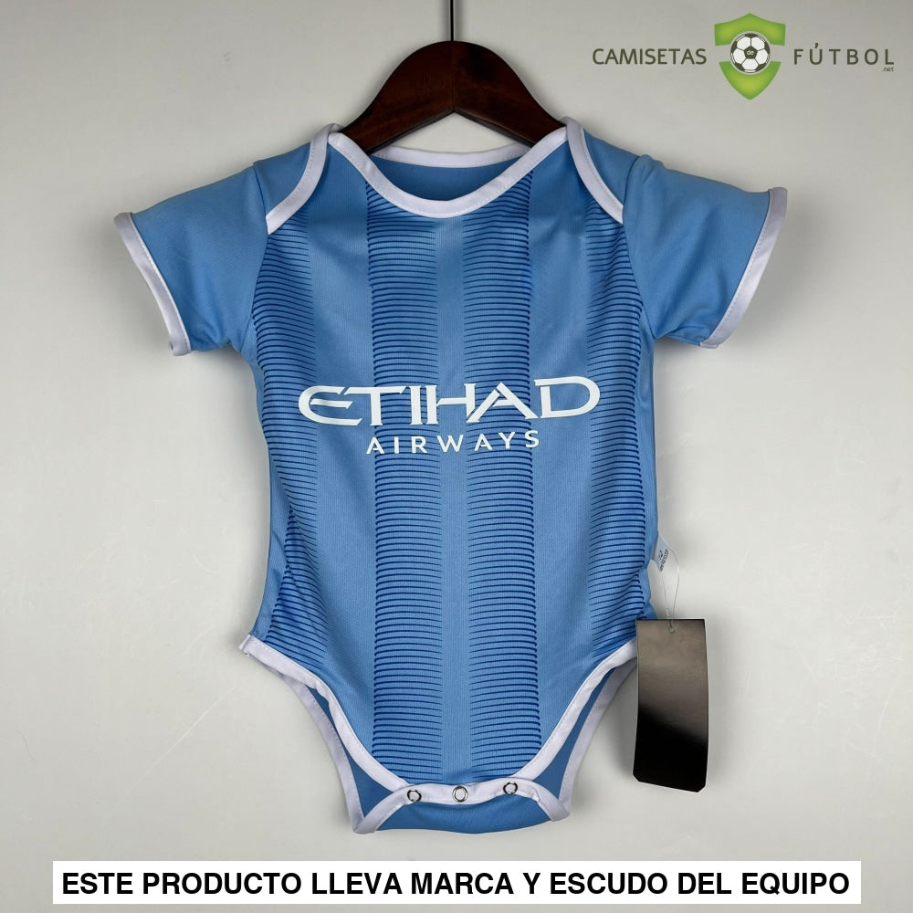 Body Bebé Manchester City 23-24 Local Bodys Para Bebés