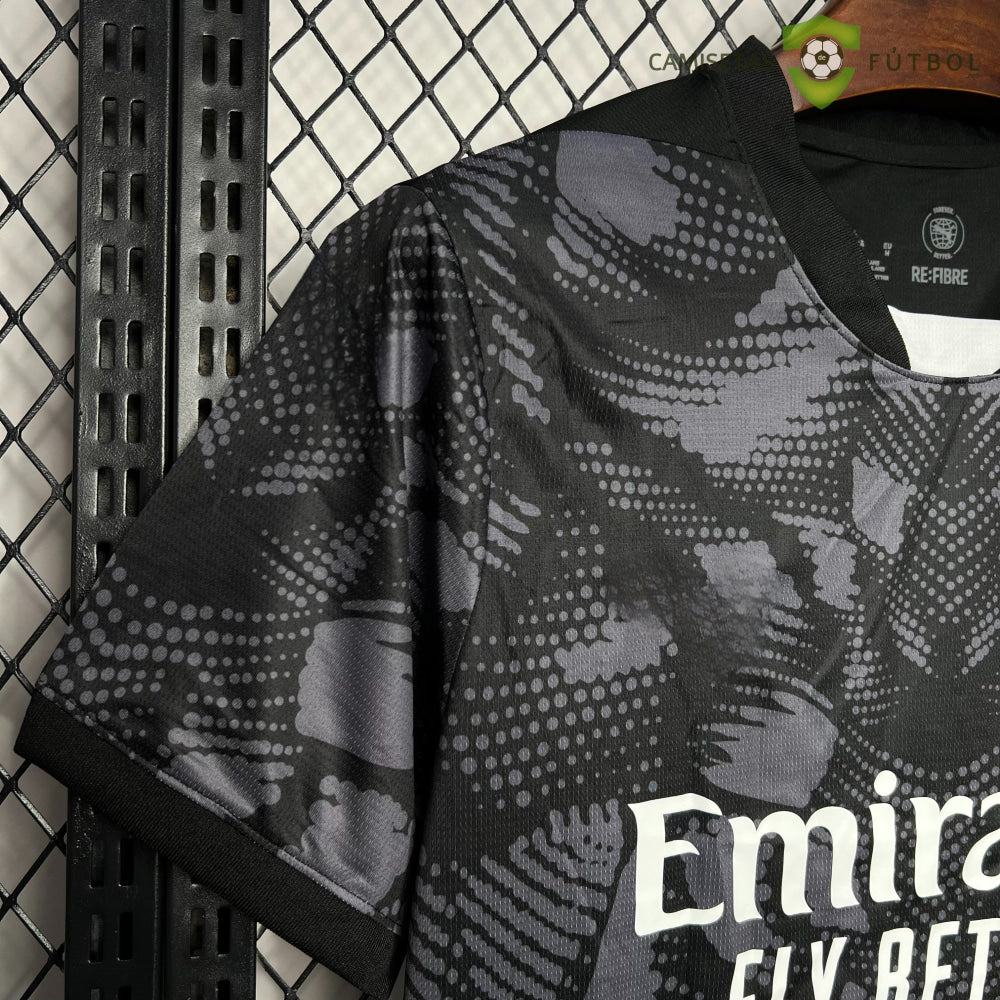 Camiseta Ac Milan 24-25 Portero Negro De Futbol