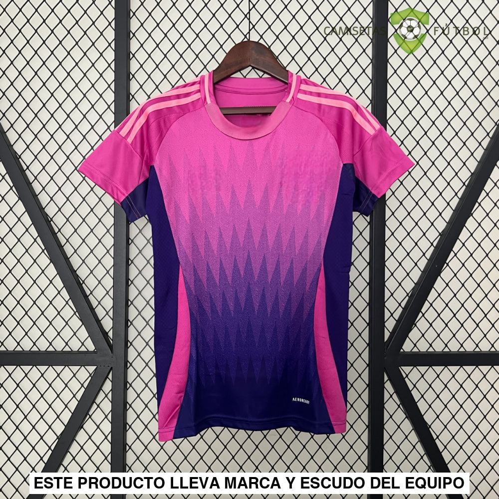 Camiseta Alemania 24-25 Visitante Femenina Uefa Euro 2024 De Futbol