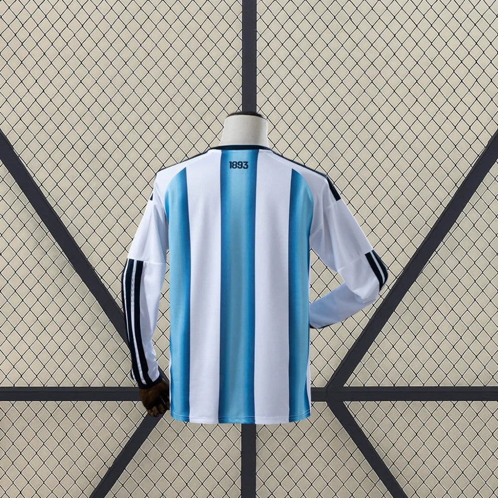 Camiseta Argentina 26-27 Local Manga Larga FIFA 2026 Camiseta Fan