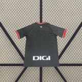 Camiseta Athletic de Bilbao 26-27 visitante vista trasera en gris oscuro con detalles rojos