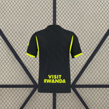 Camiseta Atlético de Madrid 26-27 visitante vista trasera con detalles amarillo flúor en mangas y espalda