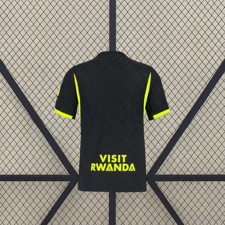 Camiseta Atlético de Madrid 26-27 visitante vista trasera con detalles amarillo flúor en mangas y espalda