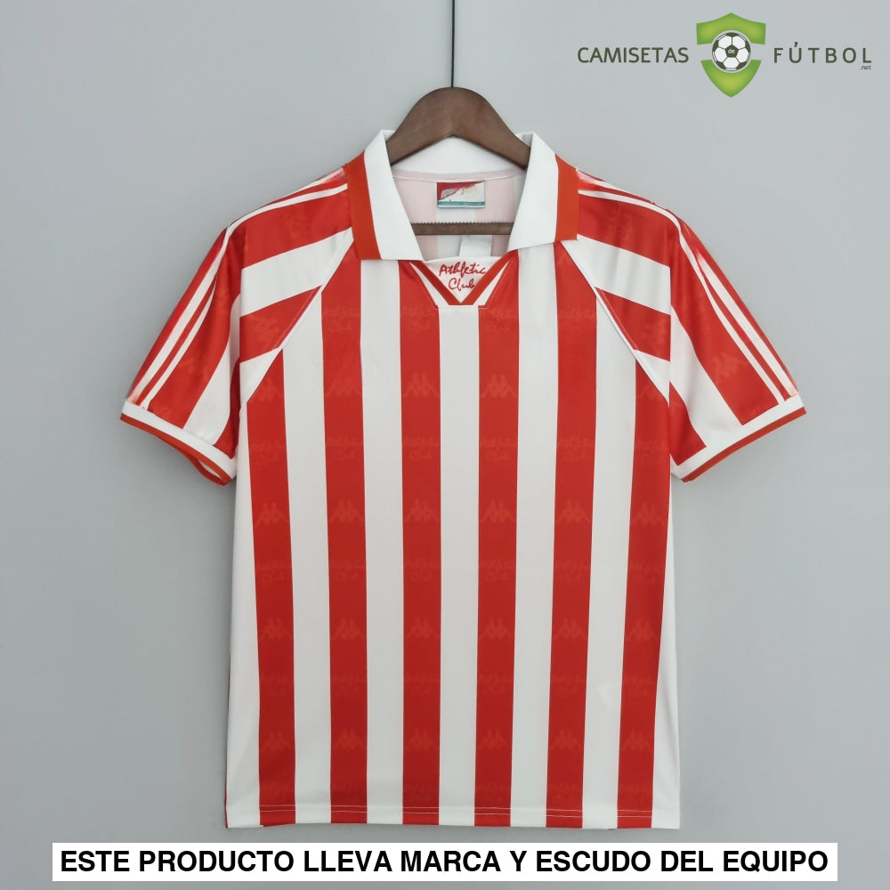 Camiseta Atlhetic De Bilbao 95-97 Local (Versión Retro) Futbol