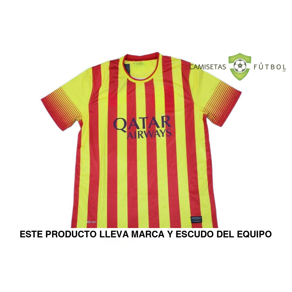 Camiseta Barcelona 13 - 14 Visitante (Versión Retro) De Futbol