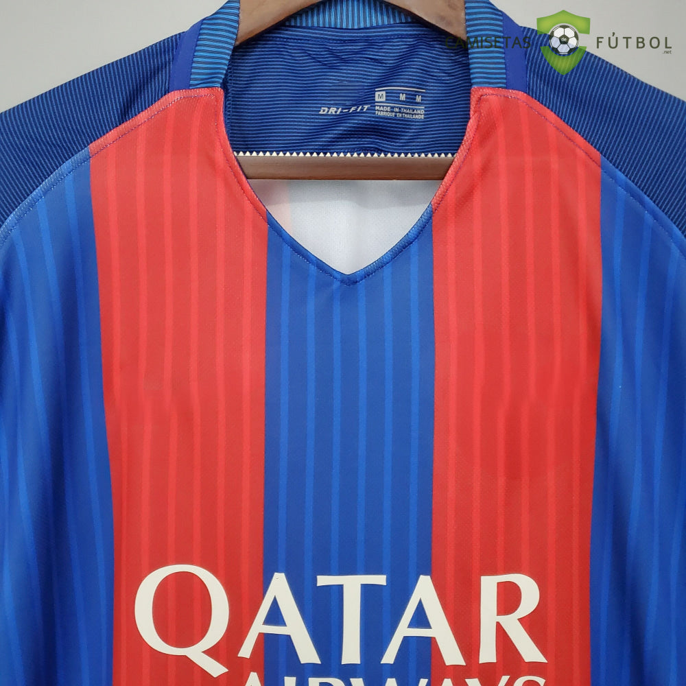 Camiseta Barcelona 16-17 Local (Versión Retro) Parche Especial