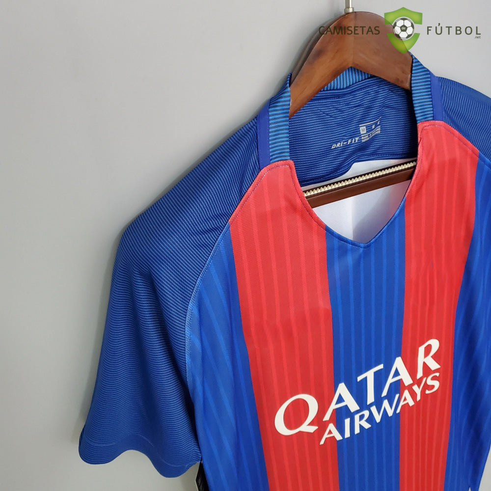 Camiseta Barcelona 16-17 Local (Versión Retro) Parche Especial