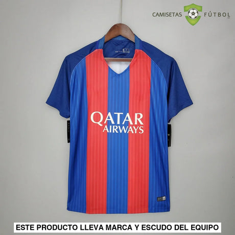 Camiseta Barcelona 16-17 Local (Versión Retro) Parche Especial