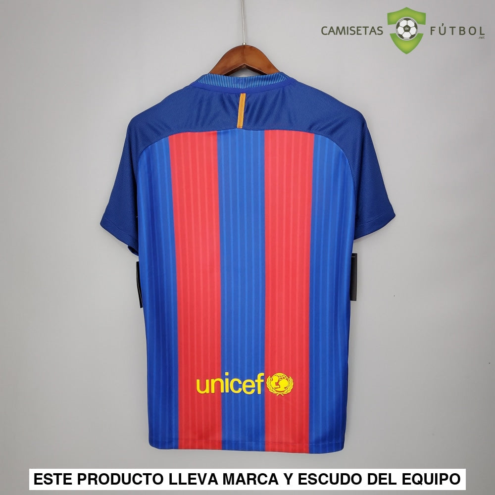 Camiseta Barcelona 16-17 Local (Versión Retro) Parche Especial