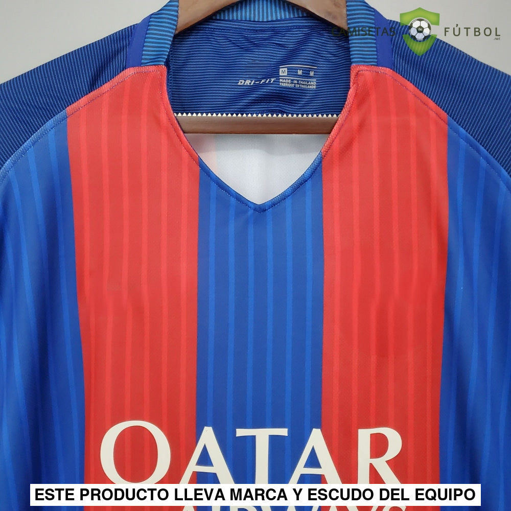 Camiseta Barcelona 16-17 Local (Versión Retro) Parche Especial