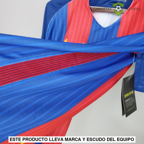 Camiseta Barcelona 16-17 Local (Versión Retro) Parche Especial