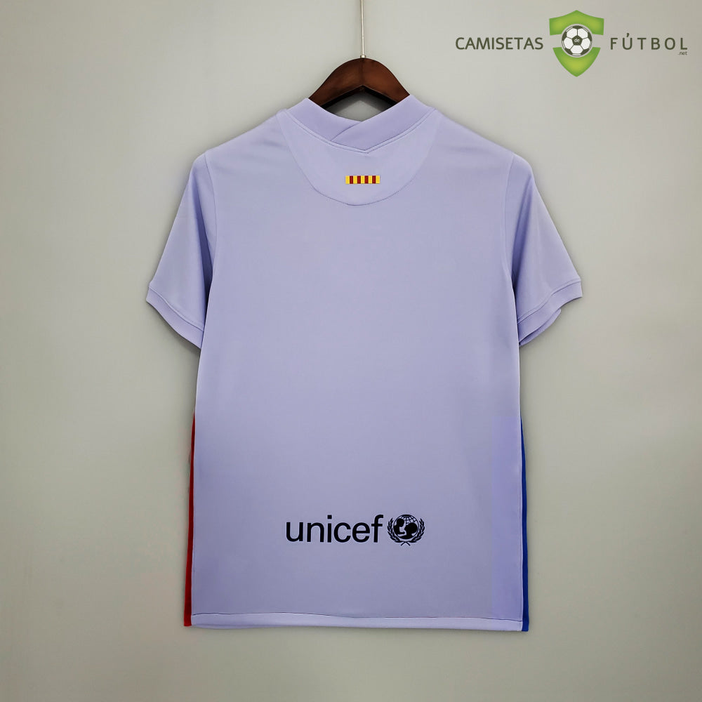 Camiseta Barcelona 21-22 Visitante (Versión Retro) De Futbol