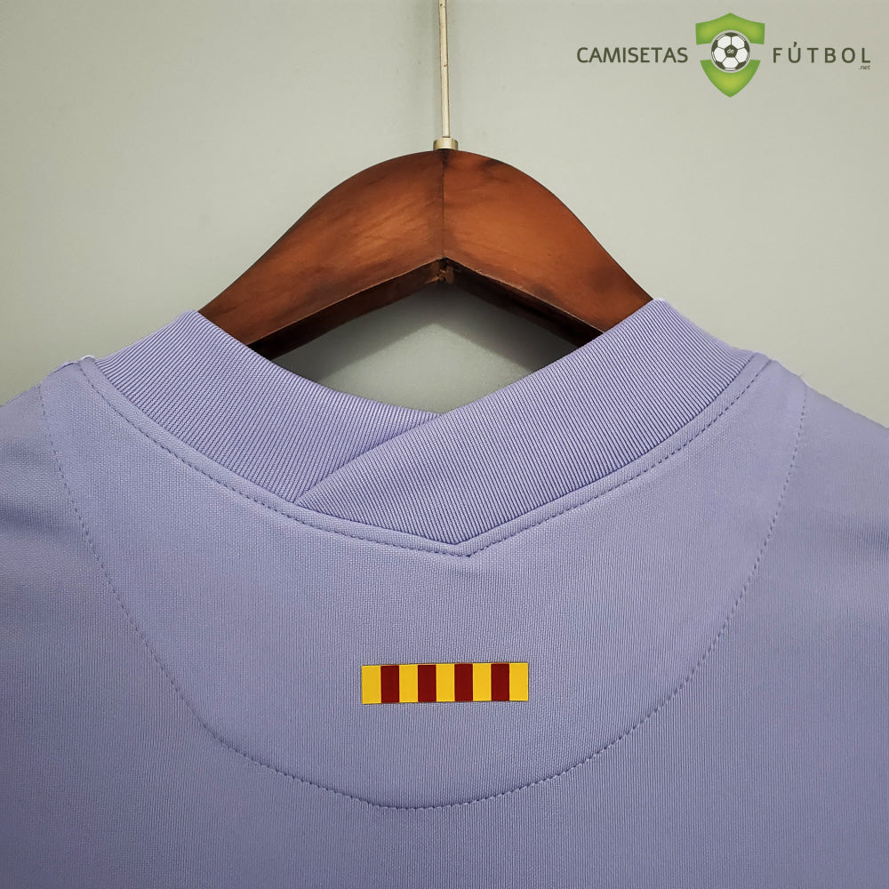 Camiseta Barcelona 21-22 Visitante (Versión Retro) De Futbol