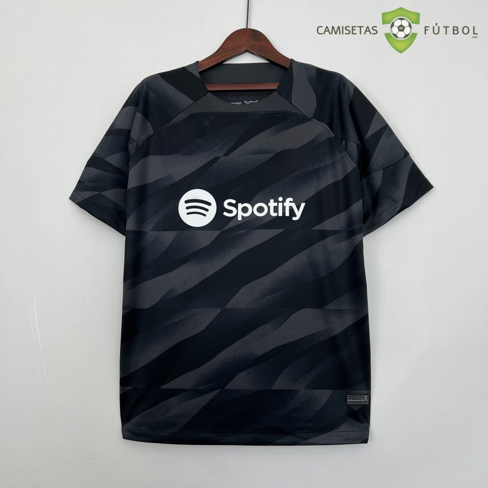 Camiseta Barcelona 23-24 Portero Negro Parche Especial