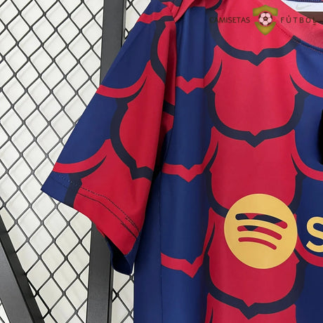 Maglia Barcellona 24-25 Pre-Partido da calcio